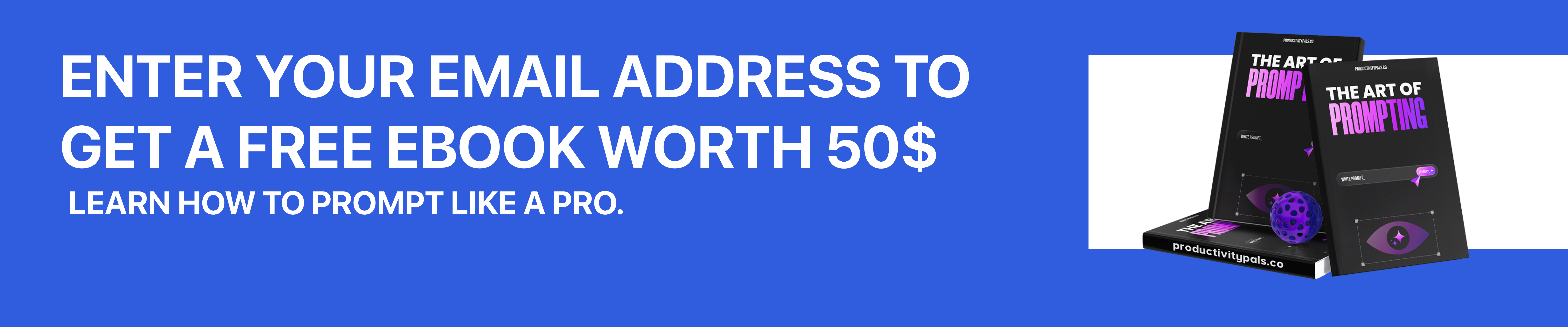 Email newsletter banner