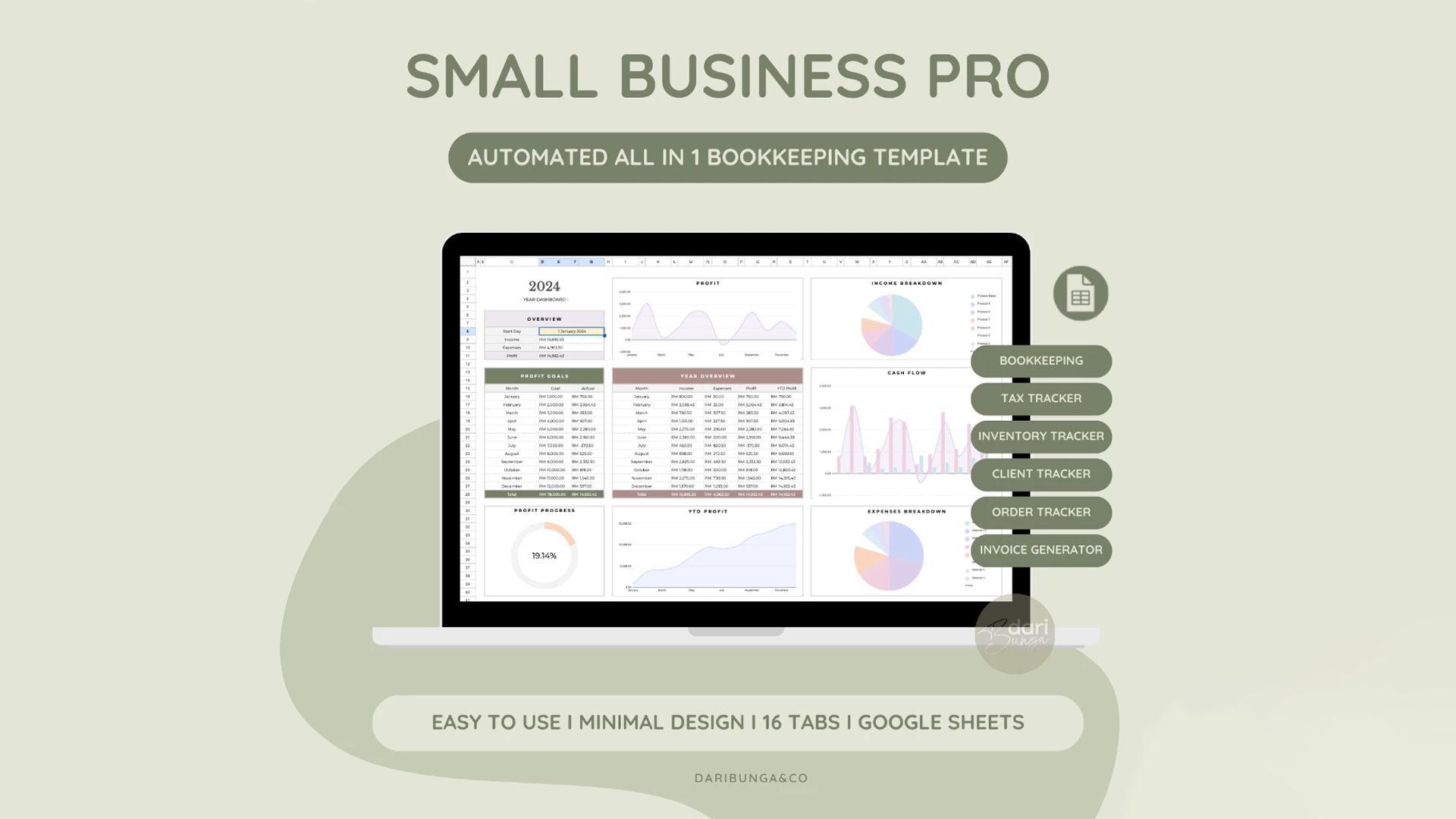 Google Sheets Business Template